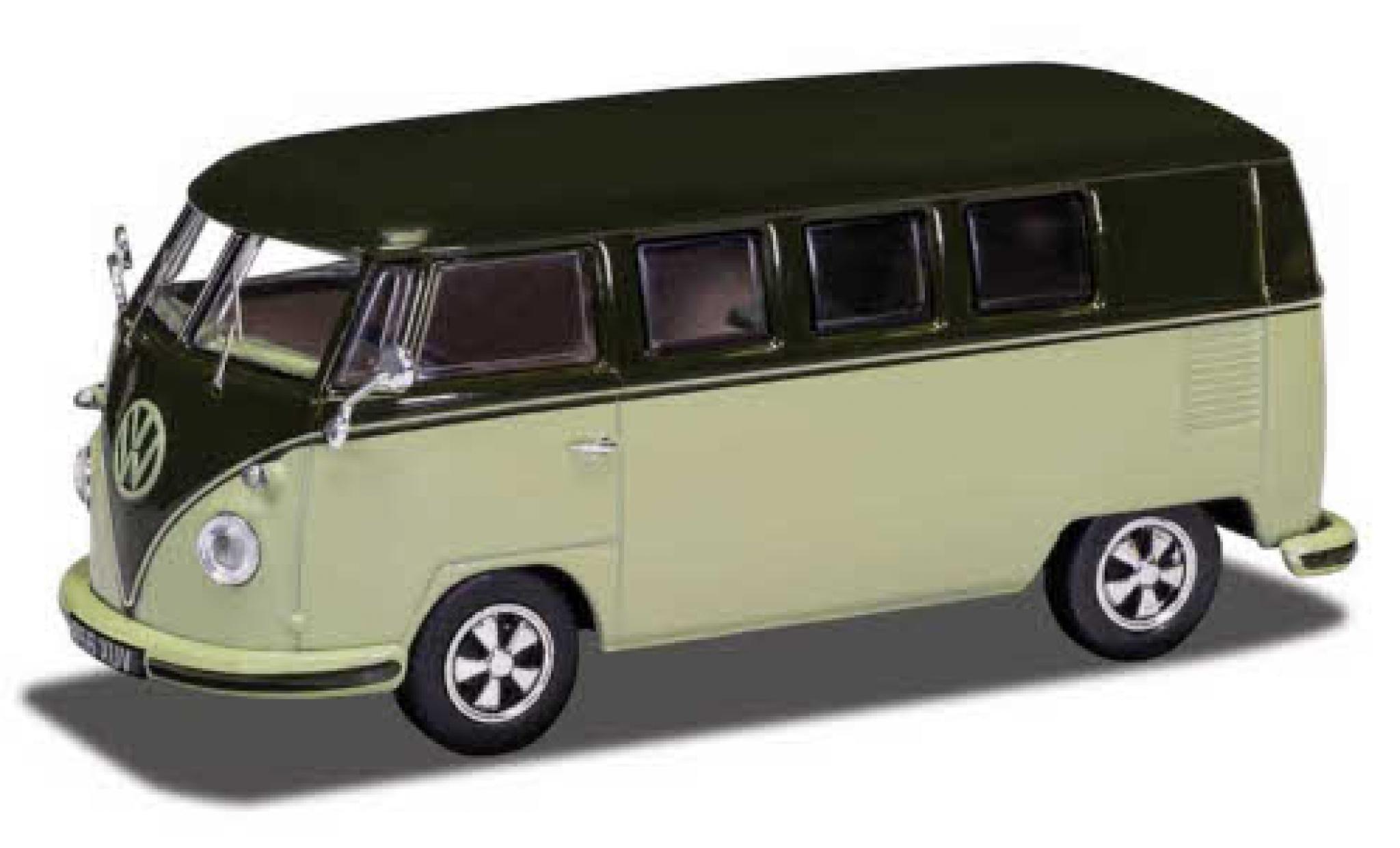 Volkswagen T1 1/43 Vanguards Camper green/green RHD diecast model cars