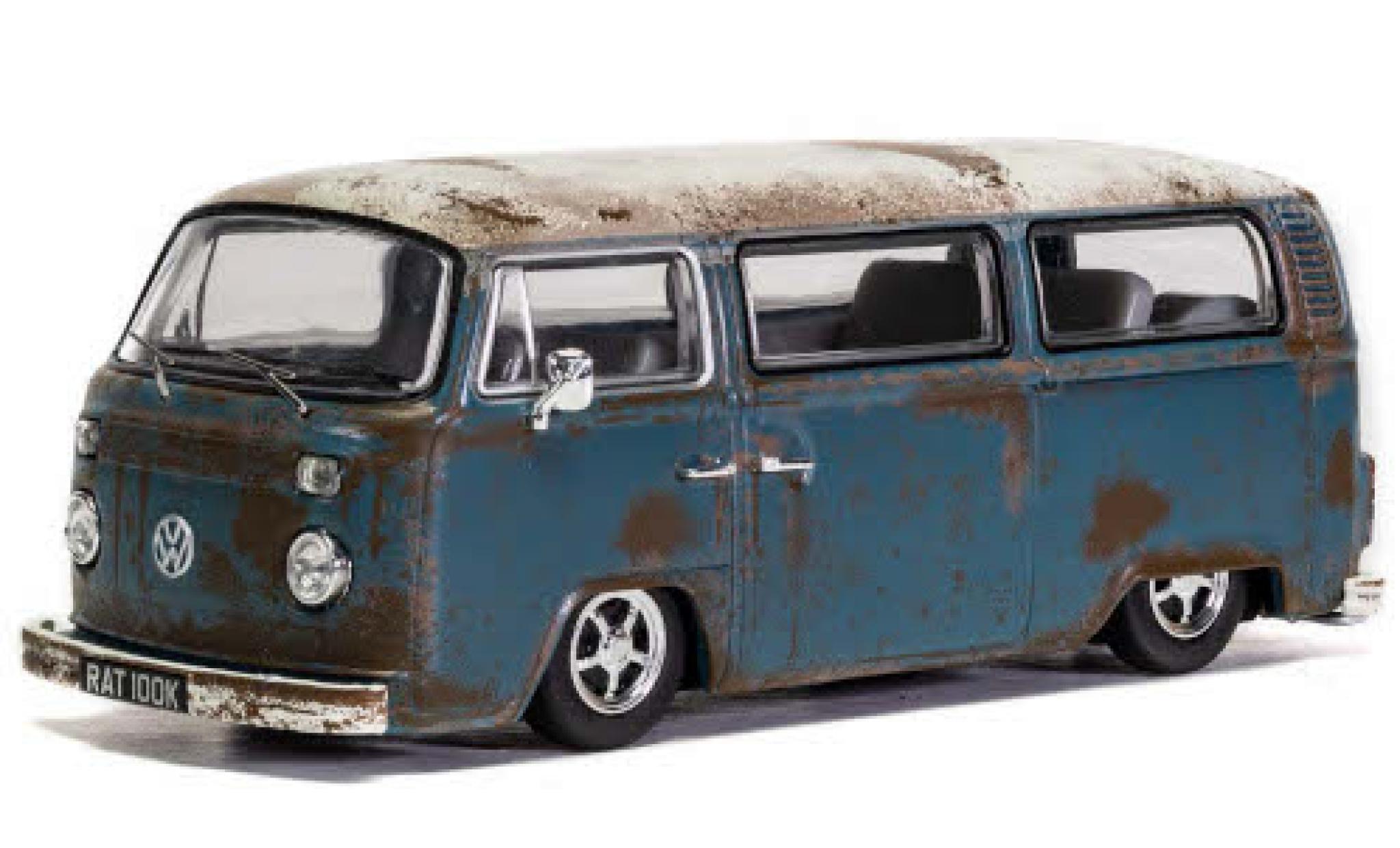 Volkswagen T2 1/43 Vanguards Camper blue/white RHD Rat gealtert diecast model cars