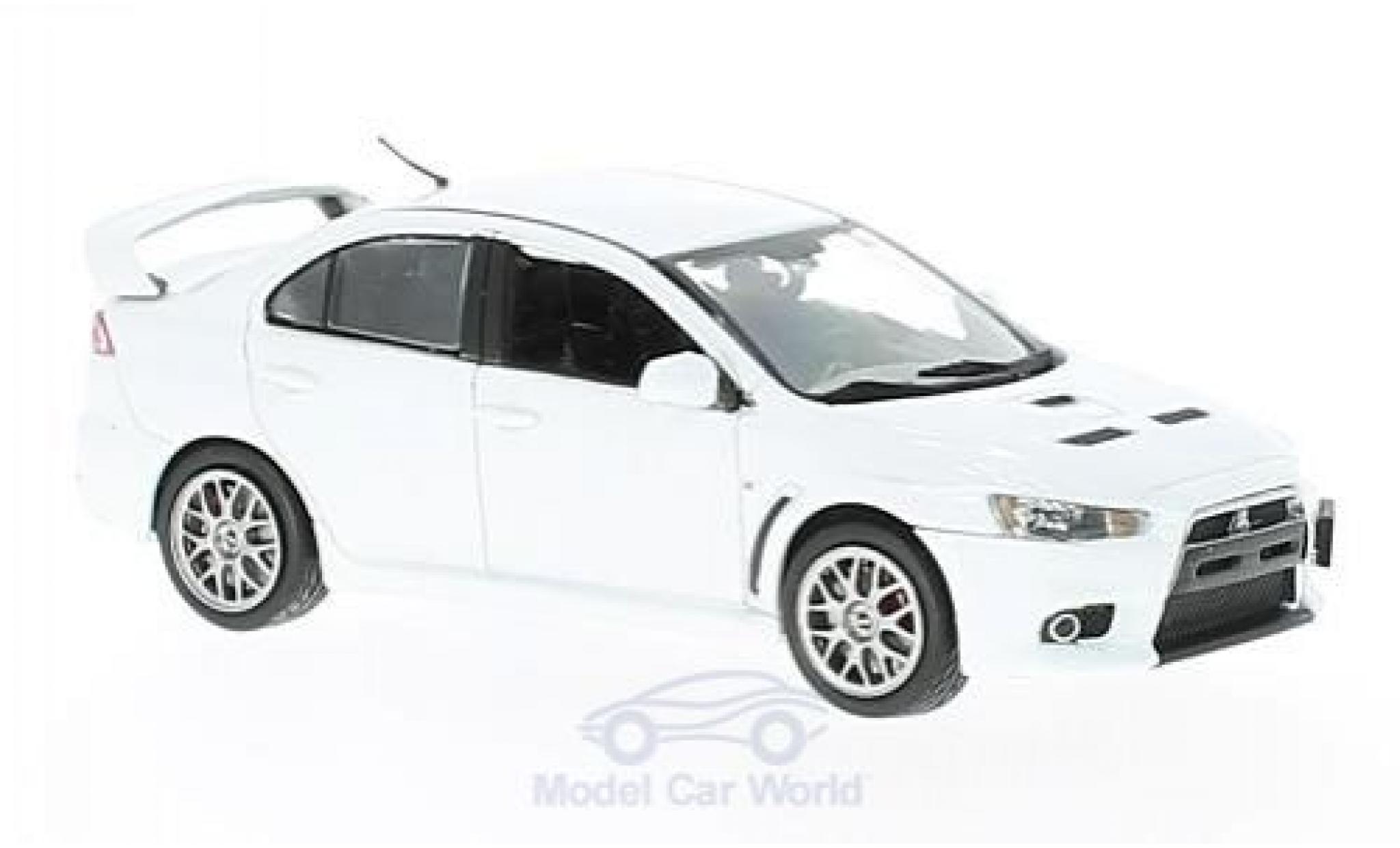 Mitsubishi Lancer 1/43 Vitesse Evo X Final Edition metallic white diecast model cars