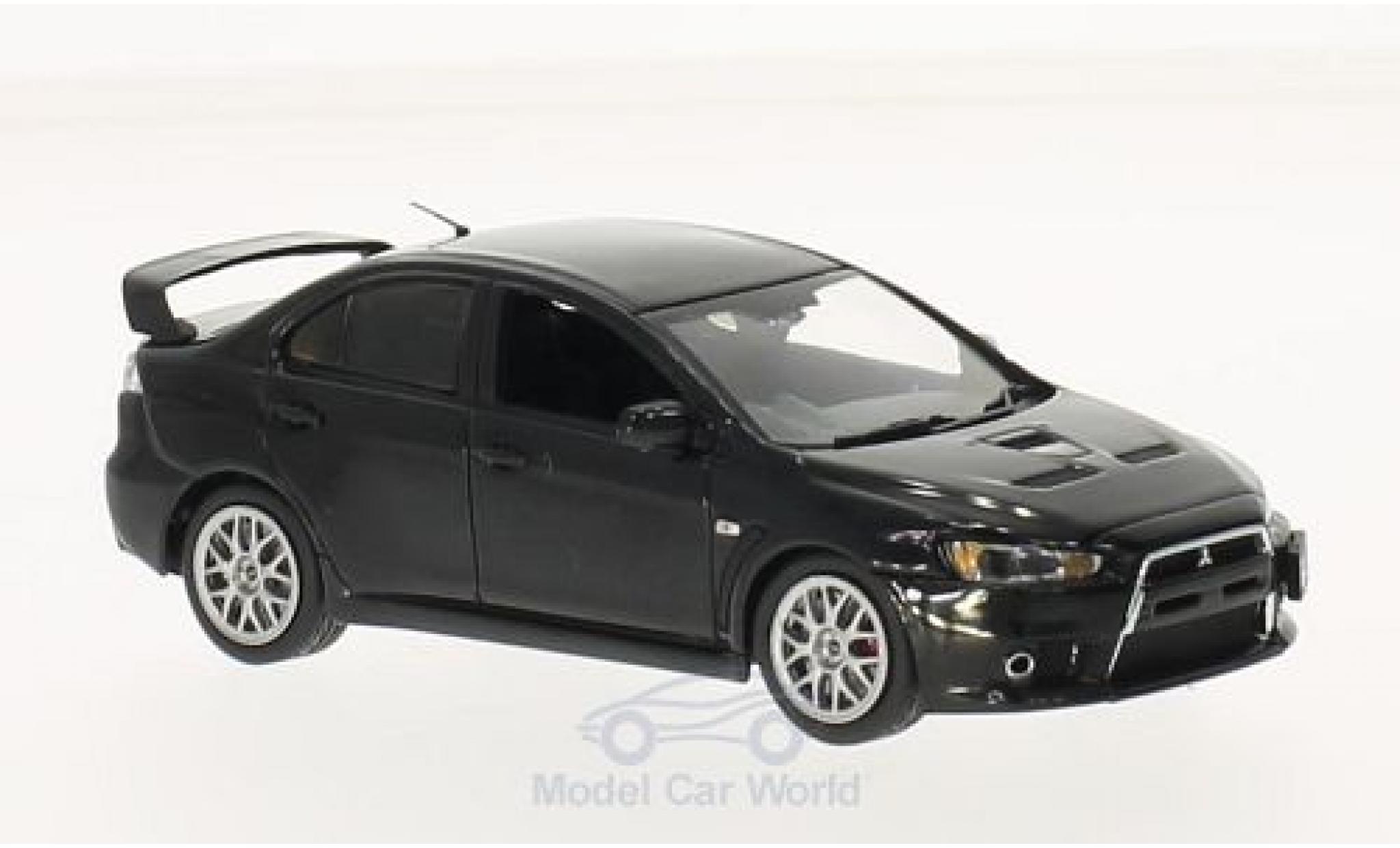 Mitsubishi Lancer 1/43 Vitesse Evo X Final Edition black diecast model cars