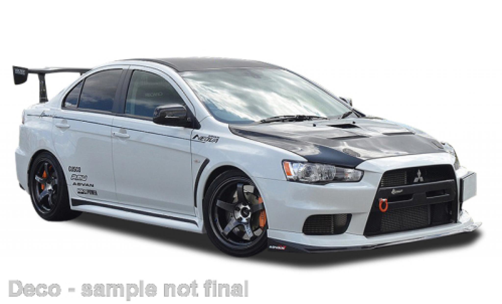 Mitsubishi Lancer 1/43 Vitesse &eacute;volution X metallise white diecast model cars