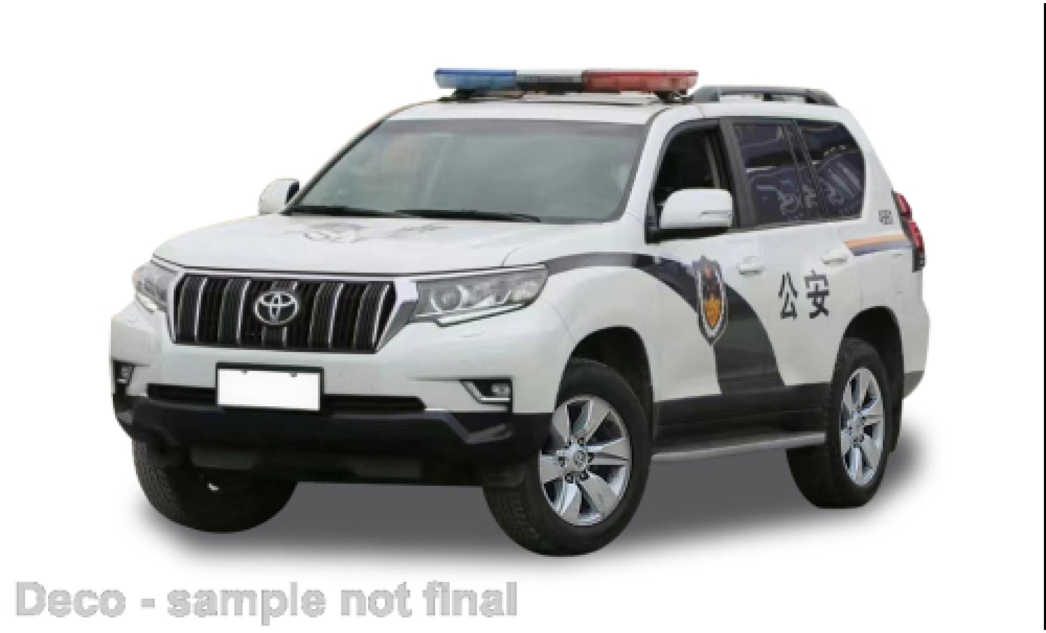 Toyota Land Cruiser 1/43 Vitesse Prado RHD Guangzhou Police 2018 diecast model cars