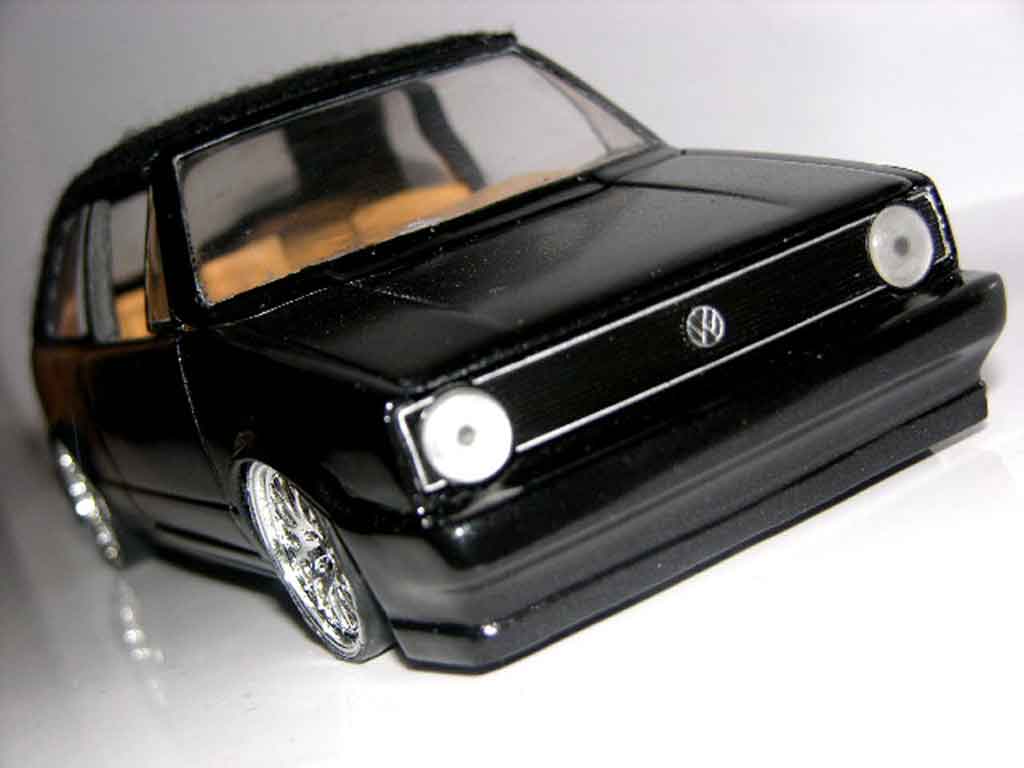 Volkswagen Golf Cabriolet black jantes bbs german look 1/18 Sun Star