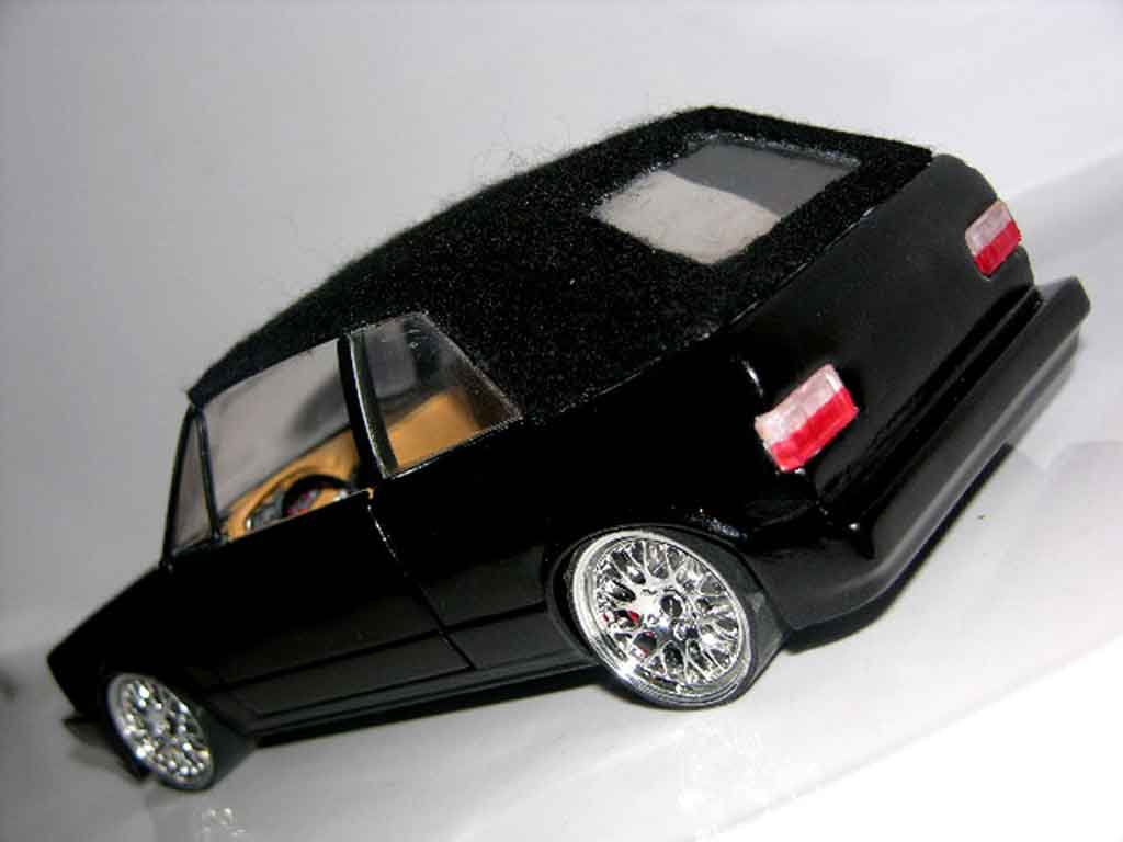 Volkswagen Golf Cabriolet black jantes bbs german look 1/18 Sun Star