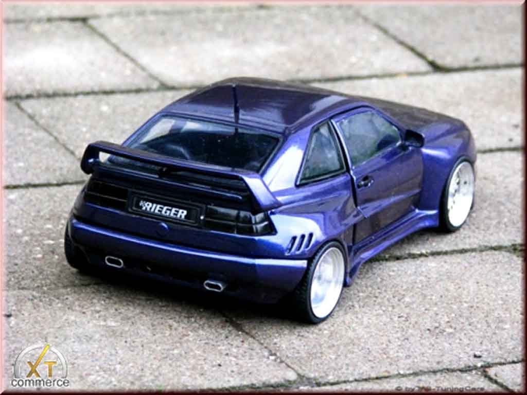 Volkswagen Corrado VR6 kit carrosserie rieger blue jantes bords larges 1/18 Revell