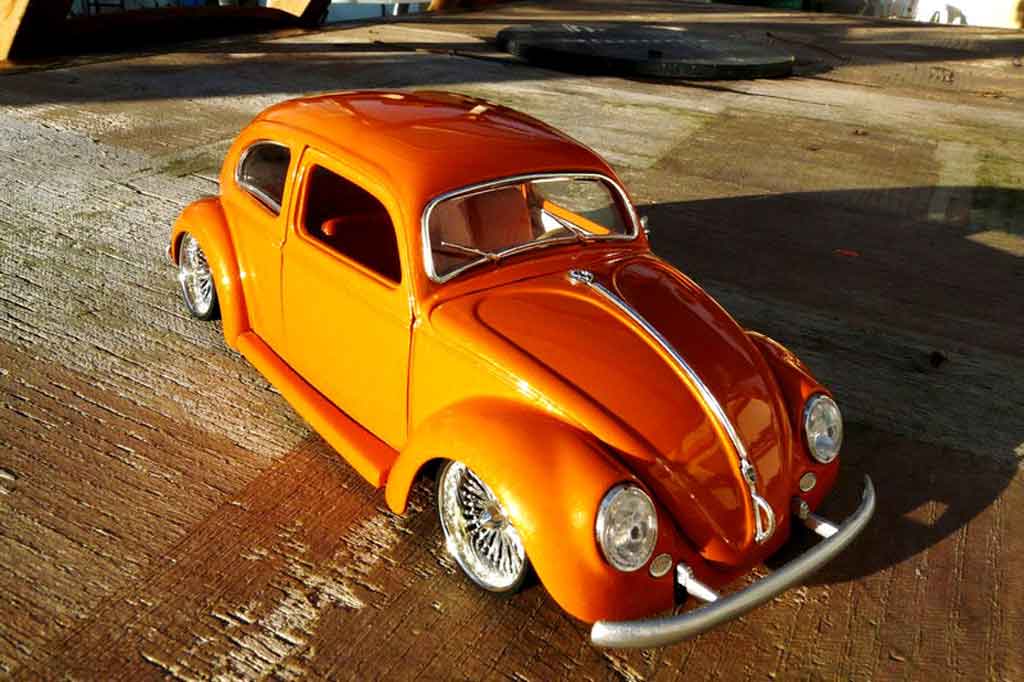 Volkswagen Kafer Base 1955 cox low ride orange 1/18 Burago
