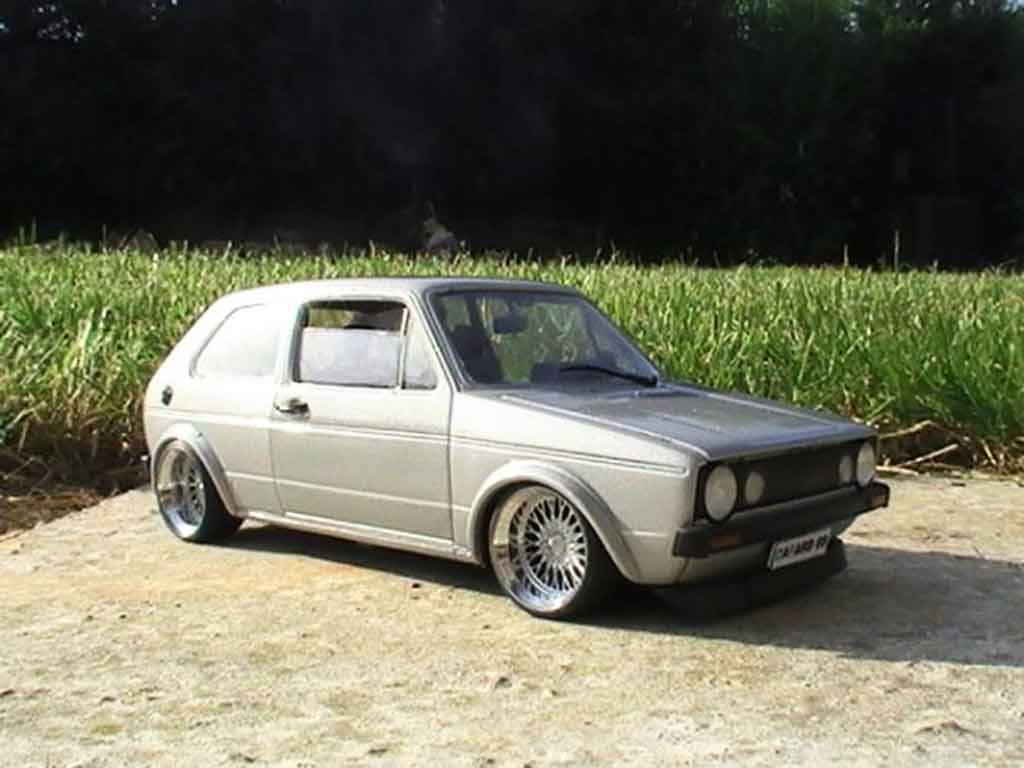 Volkswagen Golf 1 GTI 1/18 Solido 1 GTI swap vr6 grey audi jantes a deport diecast model cars