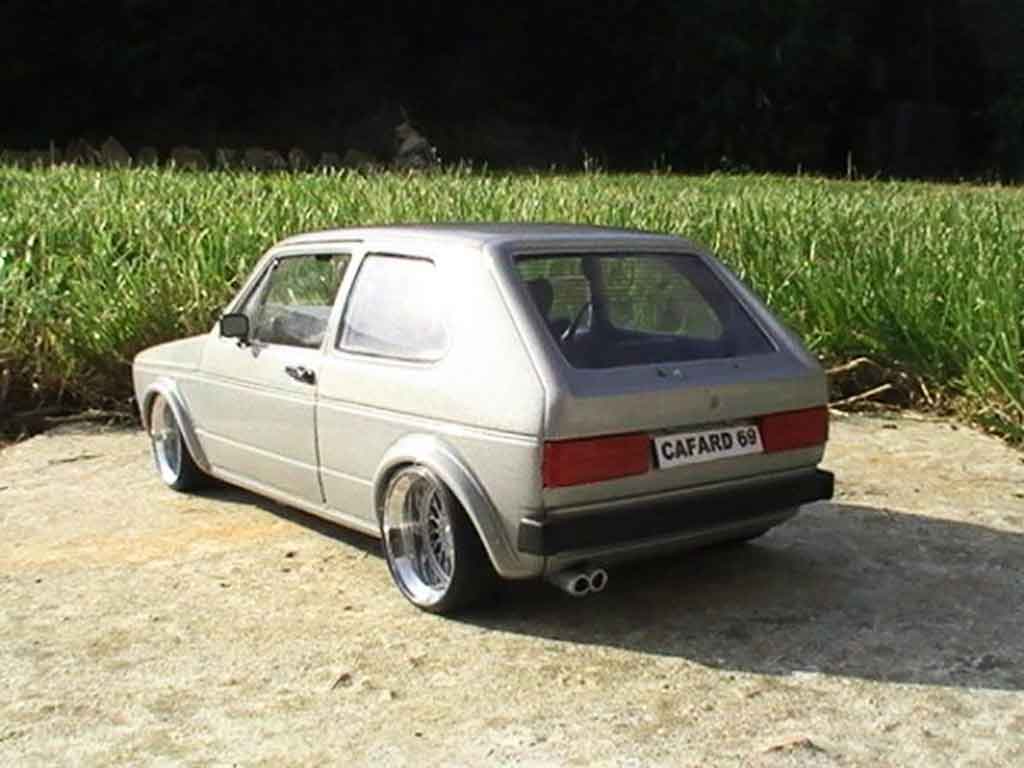 Volkswagen Golf GTI swap vr6 grey audi jantes a deport 1/18 Solido