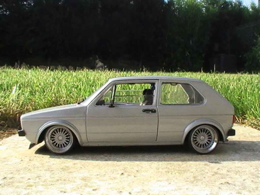 Volkswagen Golf GTI swap vr6 grey audi jantes a deport 1/18 Solido