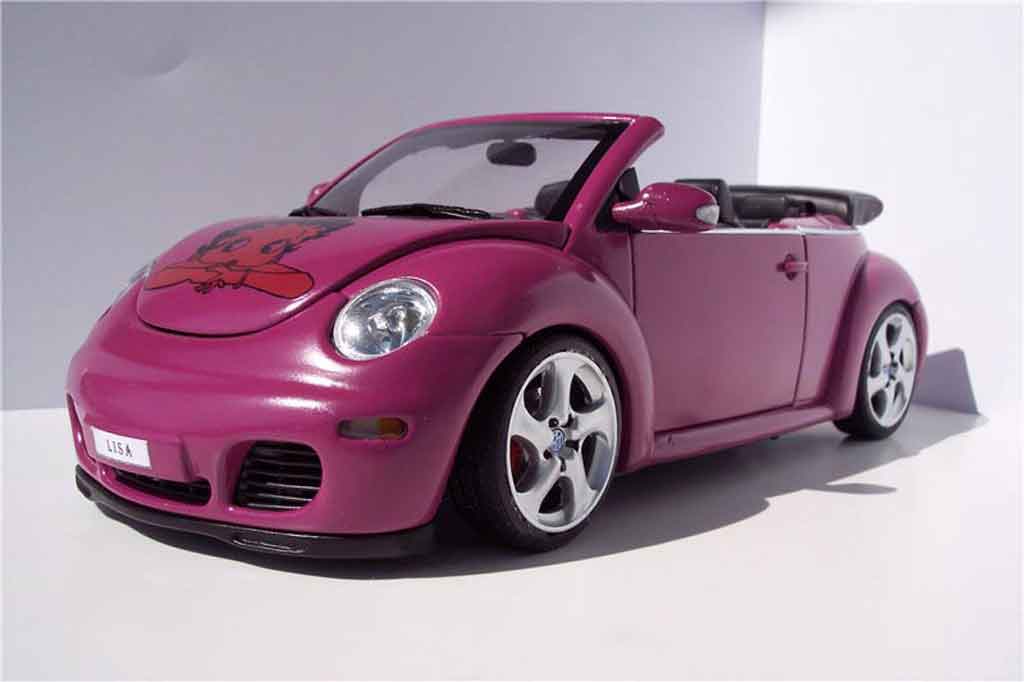 Volkswagen New Beetle cabriolet 1/18 Autoart cabriolet preparation porsche diecast model cars