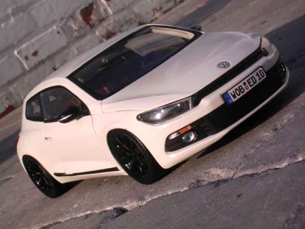 Volkswagen Scirocco 1/18 Norev 3 2.0 tsi white diecast model cars