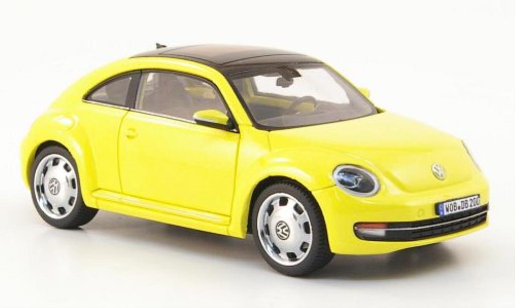 Volkswagen Beetle 1/43 Schuco yellow 2011 diecast model cars