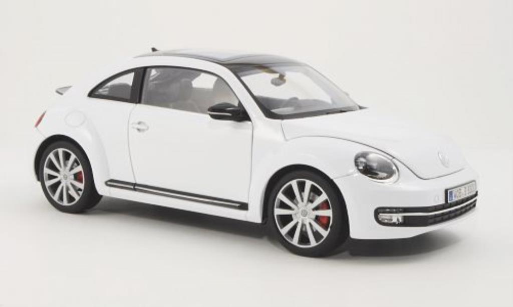 Volkswagen Beetle 1/18 Welly white 2012 diecast model cars