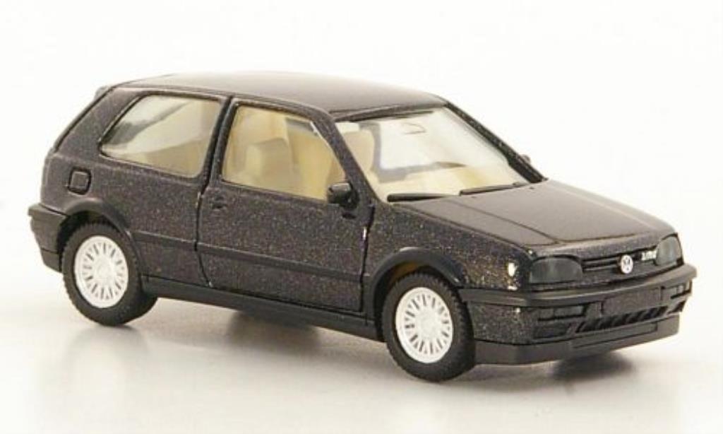 Volkswagen Golf III 1/87 Herpa III VR6 black 2-Turer diecast model cars