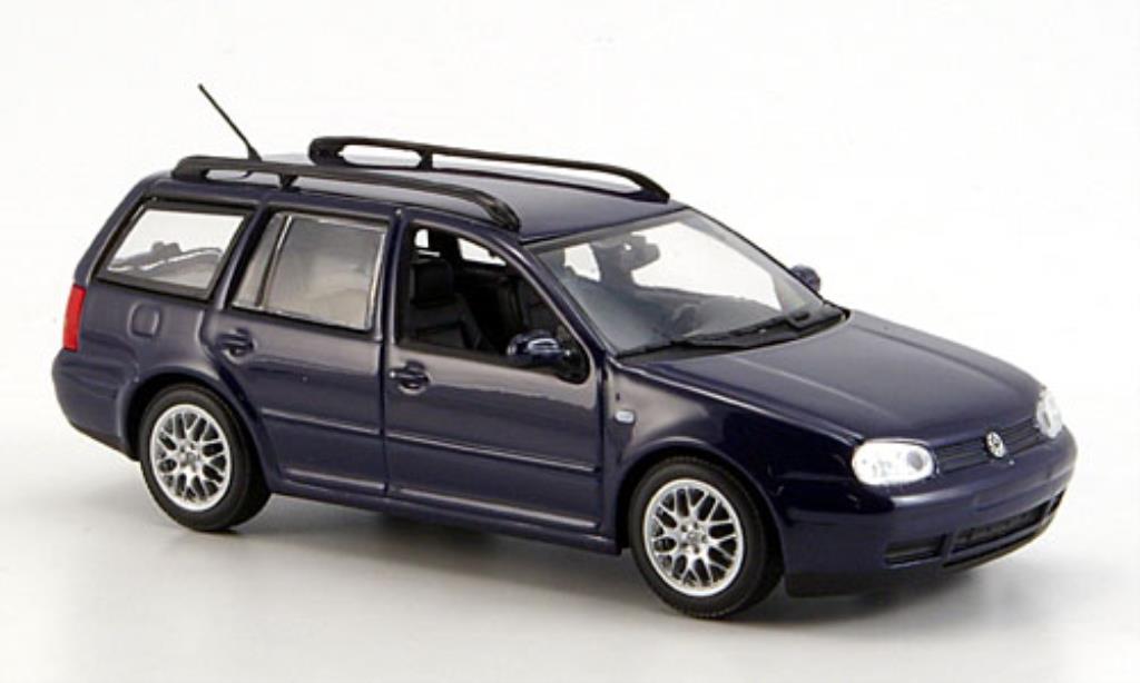 Volkswagen Golf IV 1/43 Minichamps IV Variant blue 1999 diecast model cars