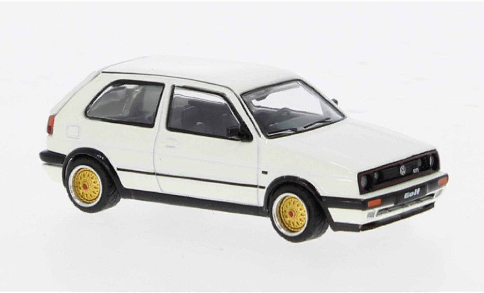 Volkswagen Golf 1/64 Pop Race Mk2 GTI white 1:64 diecast model cars