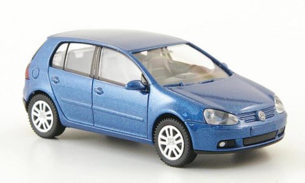 Volkswagen Golf V 1/87 Wiking V blue 5-Turer 2003 diecast model cars