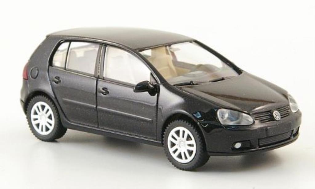 Volkswagen Golf V 1/87 Wiking V black 5-Turer 2003 diecast model cars