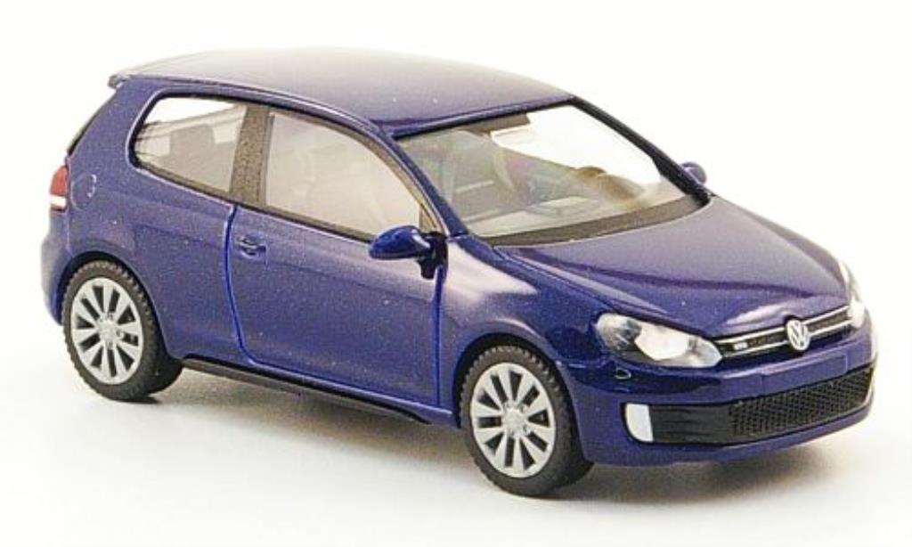 Volkswagen Golf VI 1/87 Wiking VI GTD blue diecast model cars