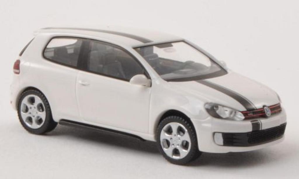 Volkswagen Golf VI 1/87 Wiking VI GTI white/black diecast model cars