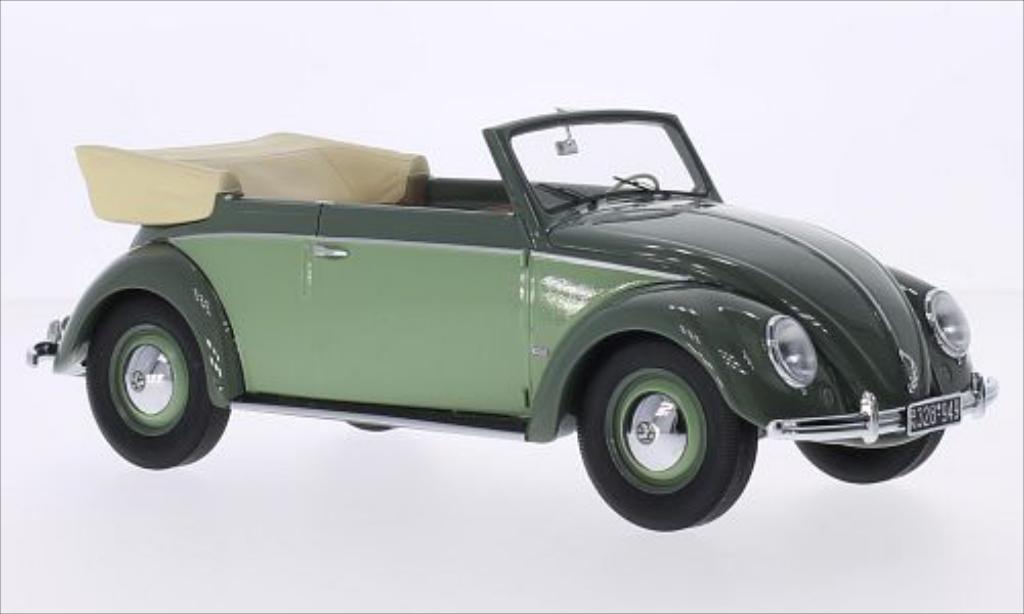 Volkswagen Kafer 1/18 Minichamps 1200 Convertible grun/grun 1949 diecast model cars
