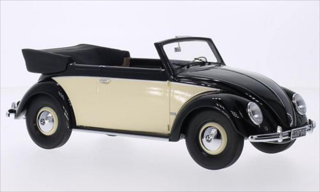 Volkswagen Kafer 1/18 Minichamps 1200 Convertible black/beige 1949 diecast model cars