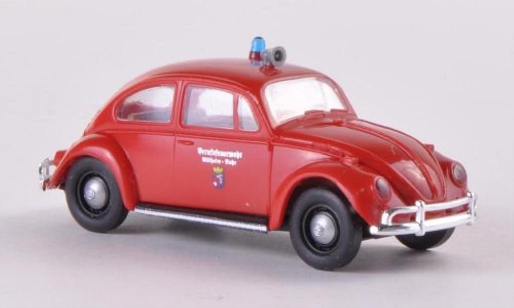 Volkswagen Kafer 1/87 Brekina Berufsfeuerwehr Mulheim/Ruhr diecast model cars