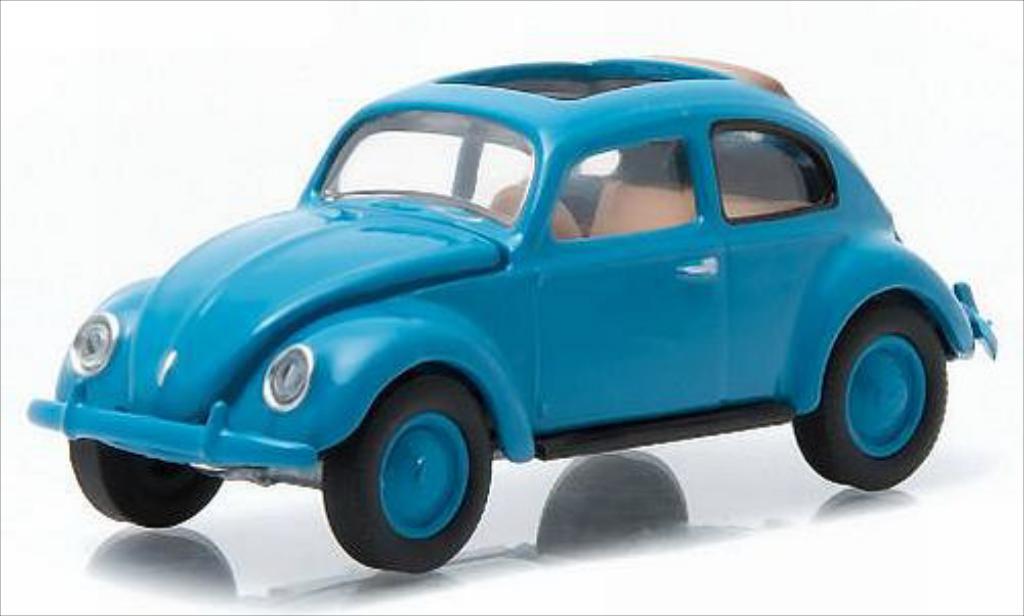 Volkswagen Kafer 1/64 Greenlight blue 1946 diecast model cars