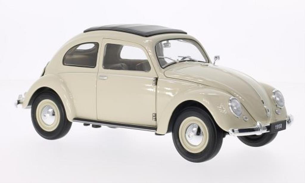 Volkswagen Kafer 1/18 Welly Brezelfenster beige 1950 diecast model cars