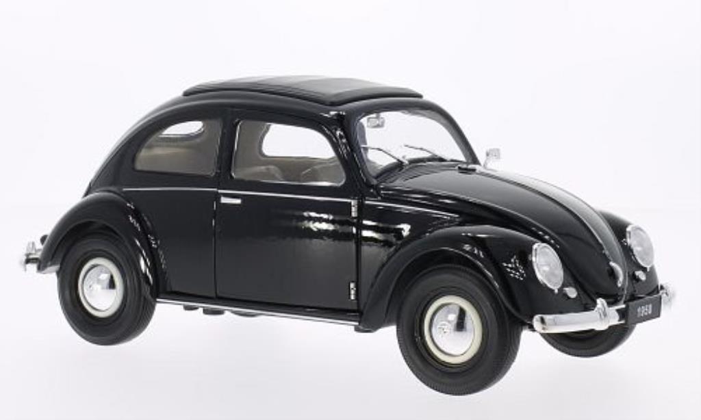 Volkswagen Kafer 1/18 Welly Brezelfenster black 1950 diecast model cars