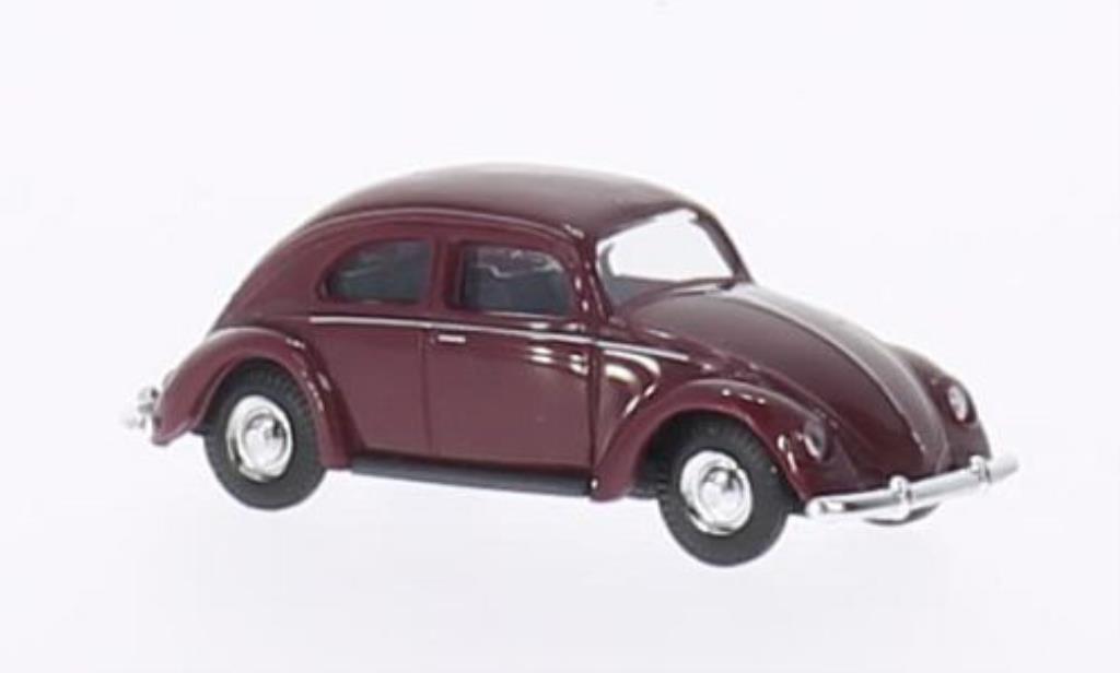 Volkswagen Kafer 1/87 Busch red Brezelfenster 1951 diecast model cars