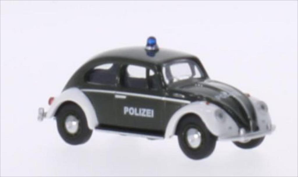 Volkswagen Kafer 1/64 Schuco grun/white Police diecast model cars