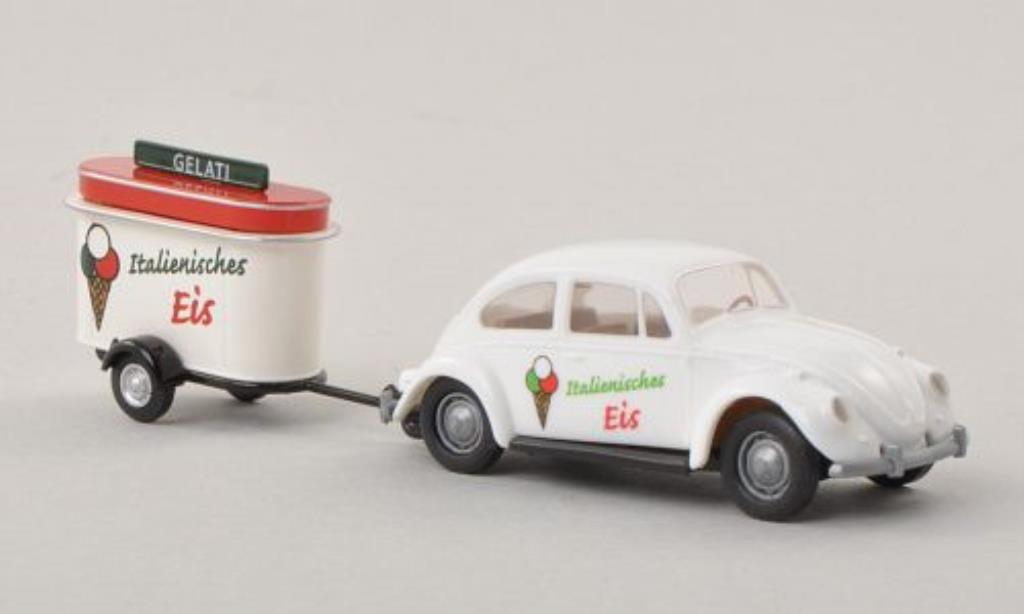 Volkswagen Kafer 1/87 Brekina Gelati - Italienisches Eis mit Verkaufsanhanger diecast model cars