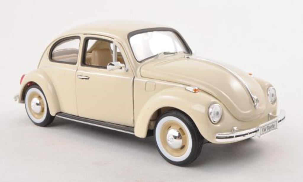 Volkswagen Kafer 1/24 Welly mit whitewandreifen beige diecast model cars