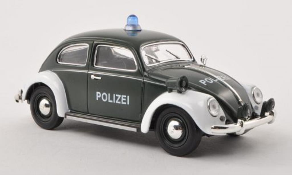Volkswagen Kafer 1/32 Schuco Ovali Police grun/white diecast model cars