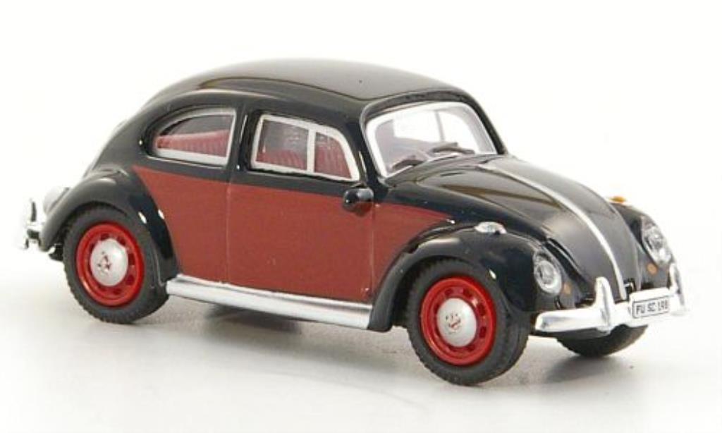 Volkswagen Kafer 1/87 Schuco black/red diecast model cars