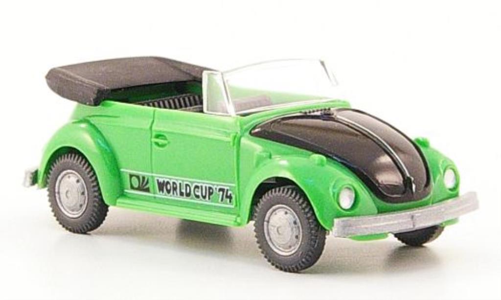 Volkswagen Kafer 1/87 Wiking World Cup Convertible grun/black 1974 diecast model cars