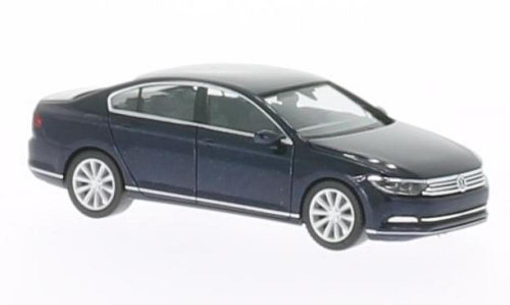 Volkswagen Passat 1/87 Herpa (B8) Limousine blue 2014 diecast model cars