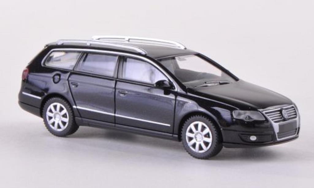 Volkswagen Passat 1/87 Wiking Variant (B6) black 2005 diecast model cars