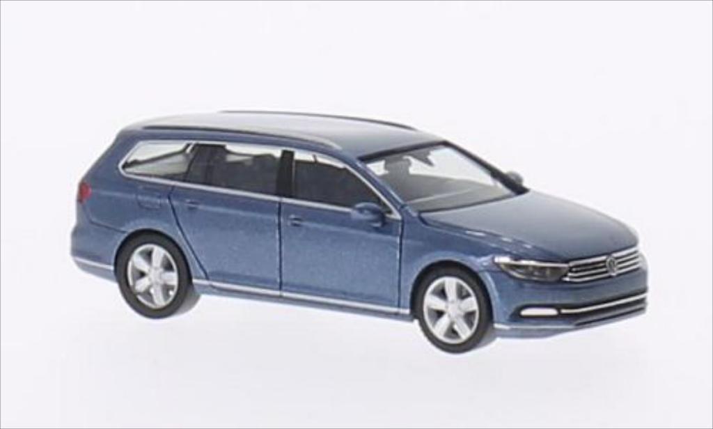 Volkswagen Passat 1/87 Herpa Variant metallic blue 2014 diecast model cars