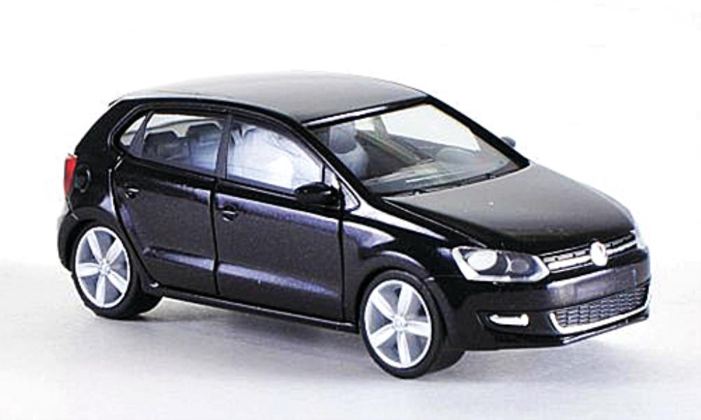 Volkswagen Polo 1/87 Herpa 4-turig black diecast model cars