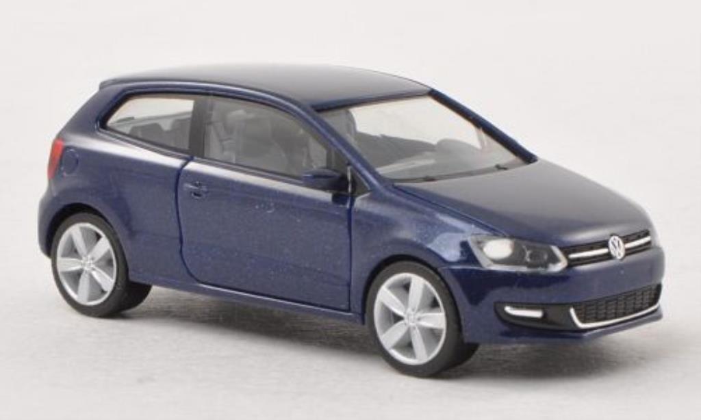 Volkswagen Polo 1/87 Herpa blue 3-Turer diecast model cars