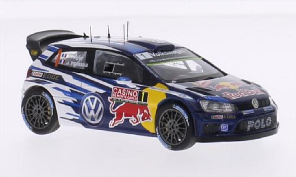 Volkswagen Polo 1/43 Spark R WRC No.1 Motorsport Red Bull WRC Rally Monte Carlo 2015 /J.Ingrassia diecast model cars