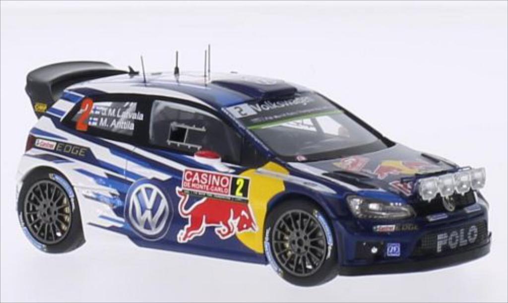 Volkswagen Polo 1/43 Spark R WRC No.2 Motorsport Red Bull Rally WM Rally Monte Carlo 2015 /M.Antilla diecast model cars