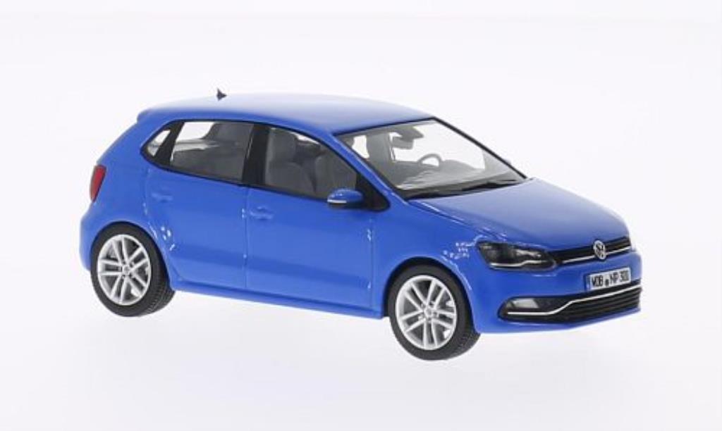 Volkswagen Polo 1/43 Herpa V (6C) blue 5-Turer 2014 diecast model cars