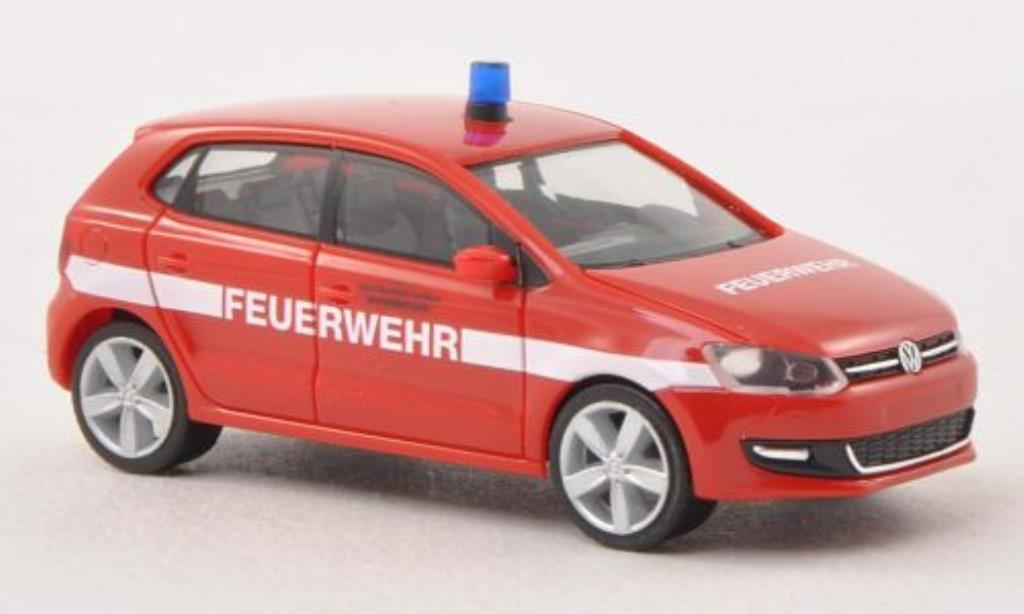 Volkswagen Polo 1/87 Herpa V (6R) Fire brigade Frankfurt 5-Turer diecast model cars