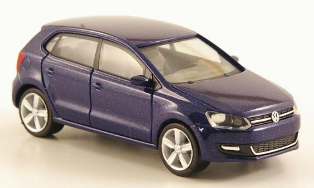Volkswagen Polo 1/87 Herpa V blue 5-turig diecast model cars