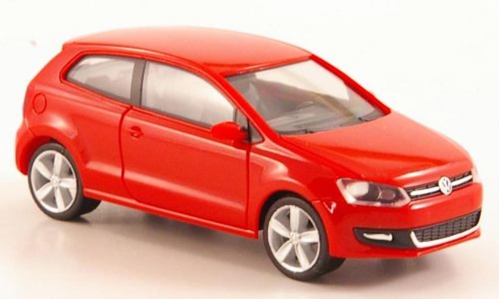 Volkswagen Polo 1/87 Herpa V red 3-turig diecast model cars