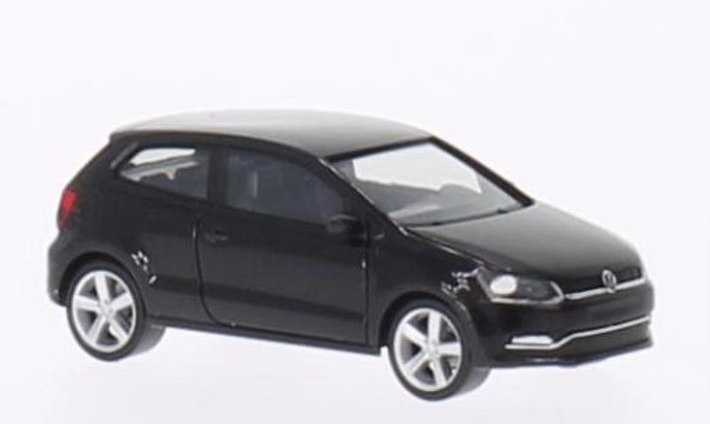 Volkswagen Polo 1/87 Herpa V (Typ 6C) 3-turig black 2014 diecast model cars