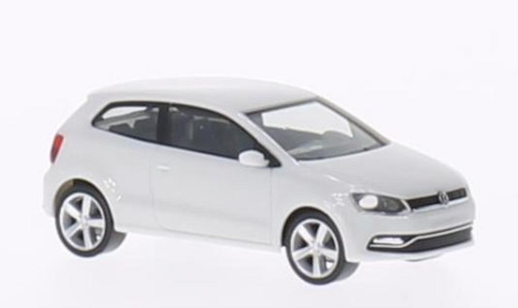 Volkswagen Polo 1/87 Herpa V (Typ 6C) 3-turig white 2014 diecast model cars
